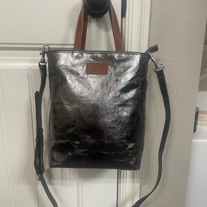 Black and Brown Shoulder Bag
